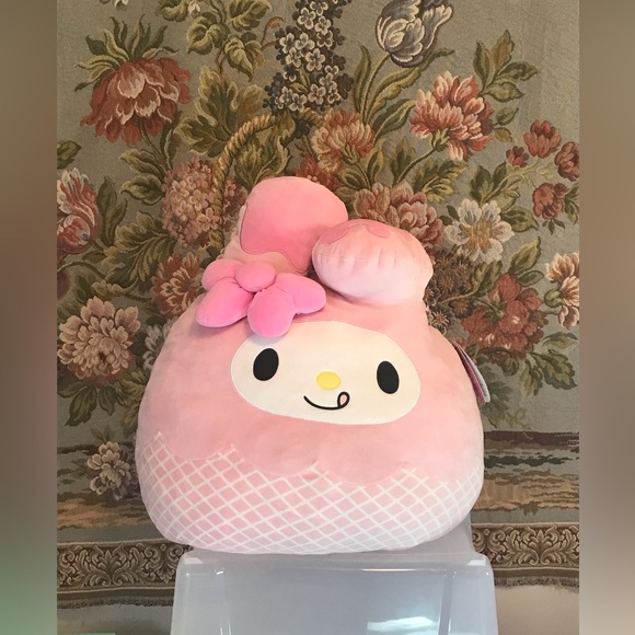 RARE Squishmallow!! GIANT Hello Kitty Sanrio! My Melody Melting Ice Cream, pink - Picture 2 of 13